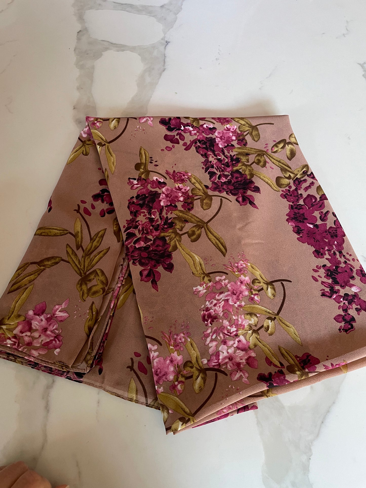 Chiffon Square - Brown Print