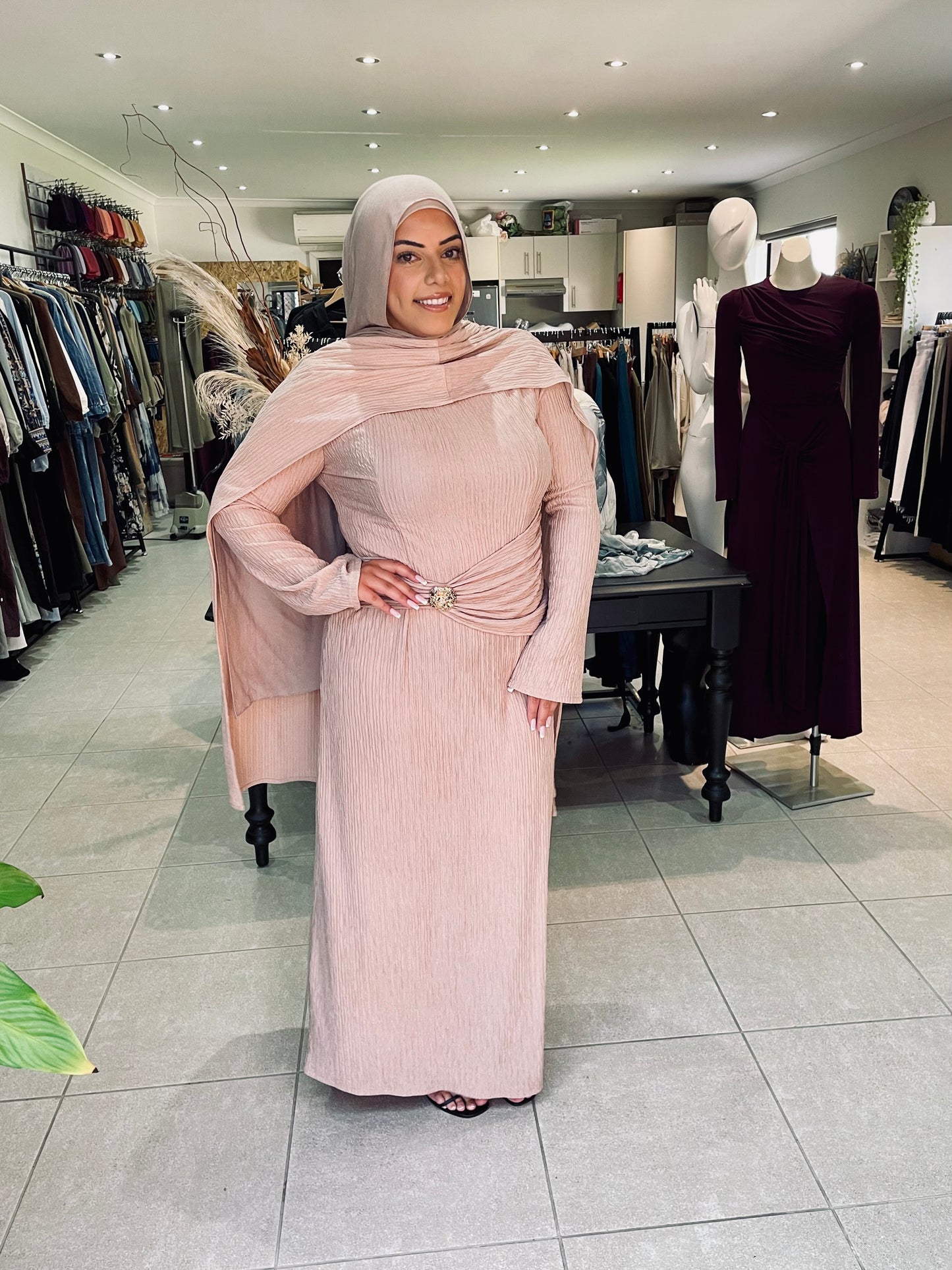 Hillary Shawl Dress