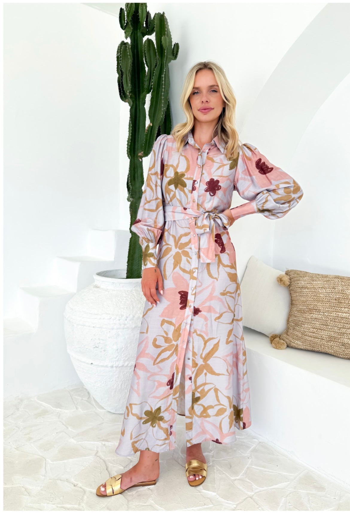 Fria Printed Dress
