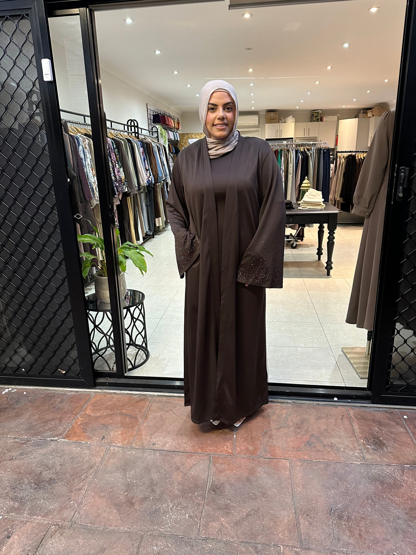 Tie Front Abaya