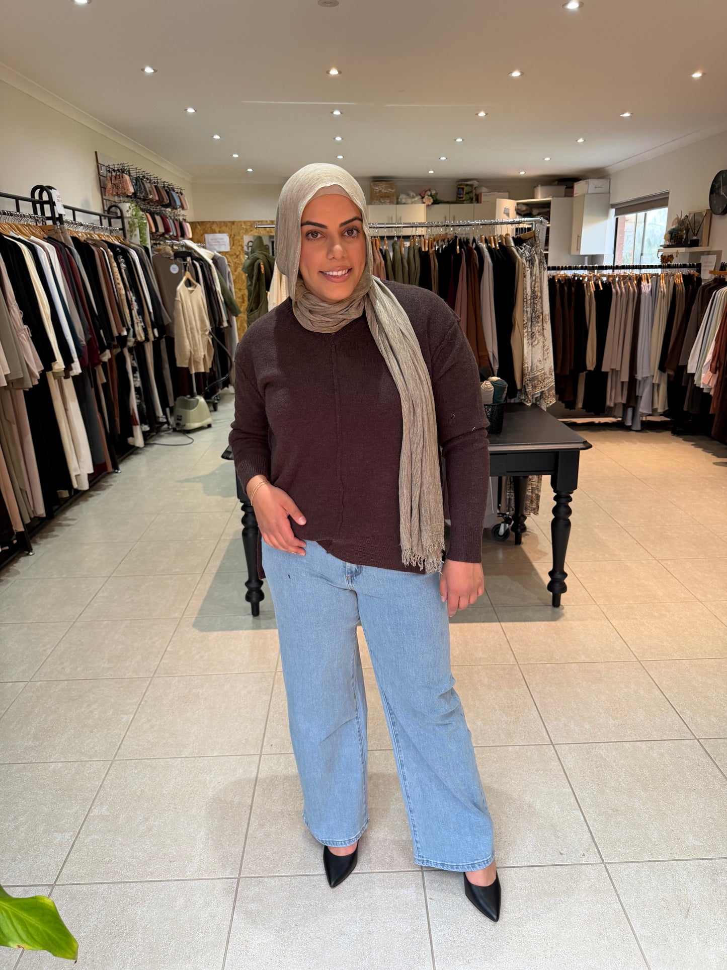 Wide leg jeans