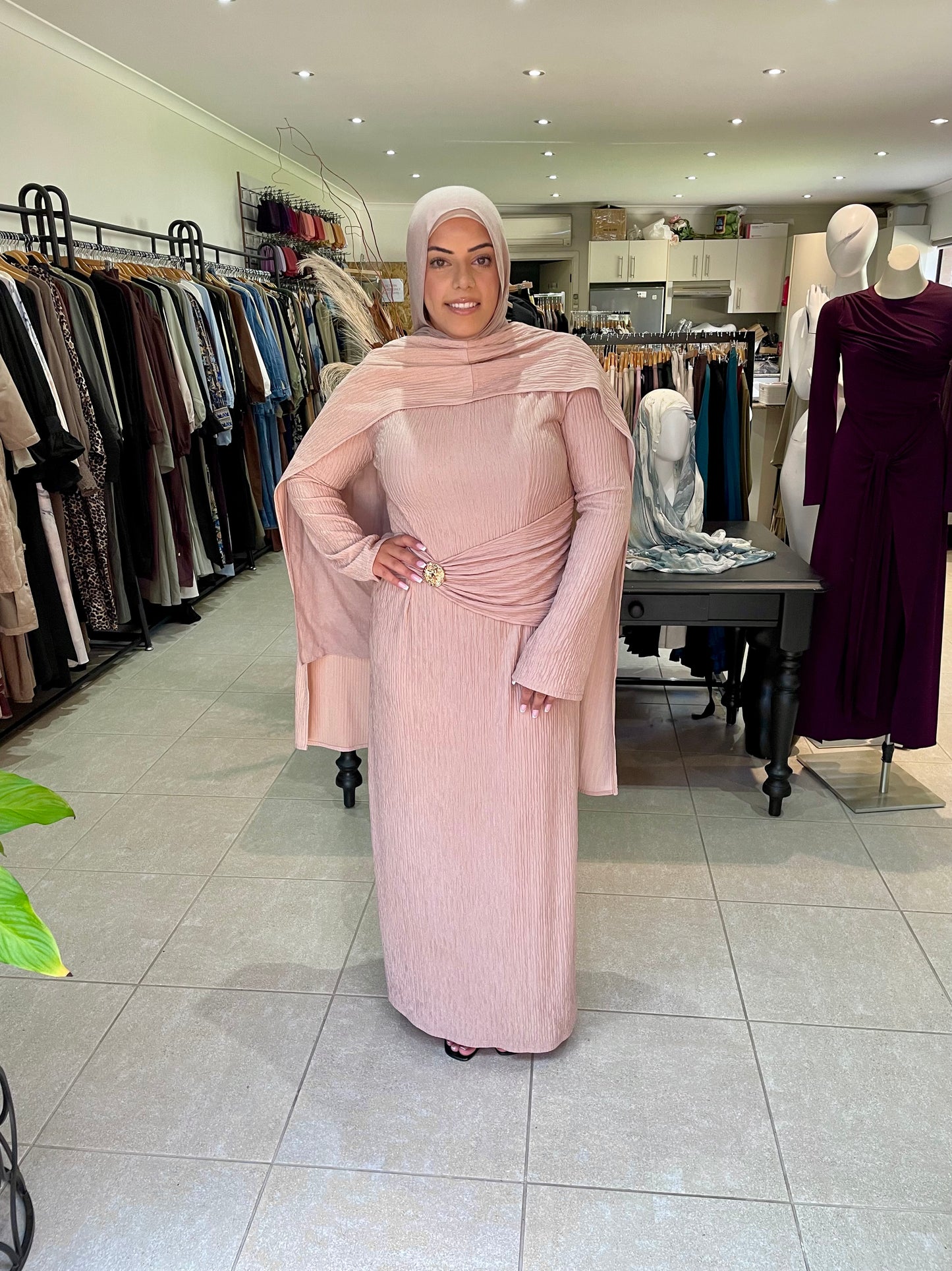 Hillary Shawl Dress