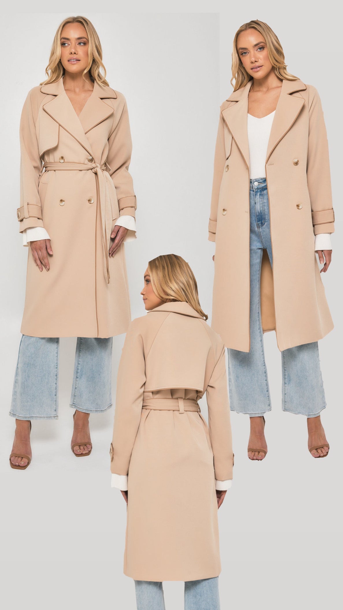 Bella Trench -Mocha