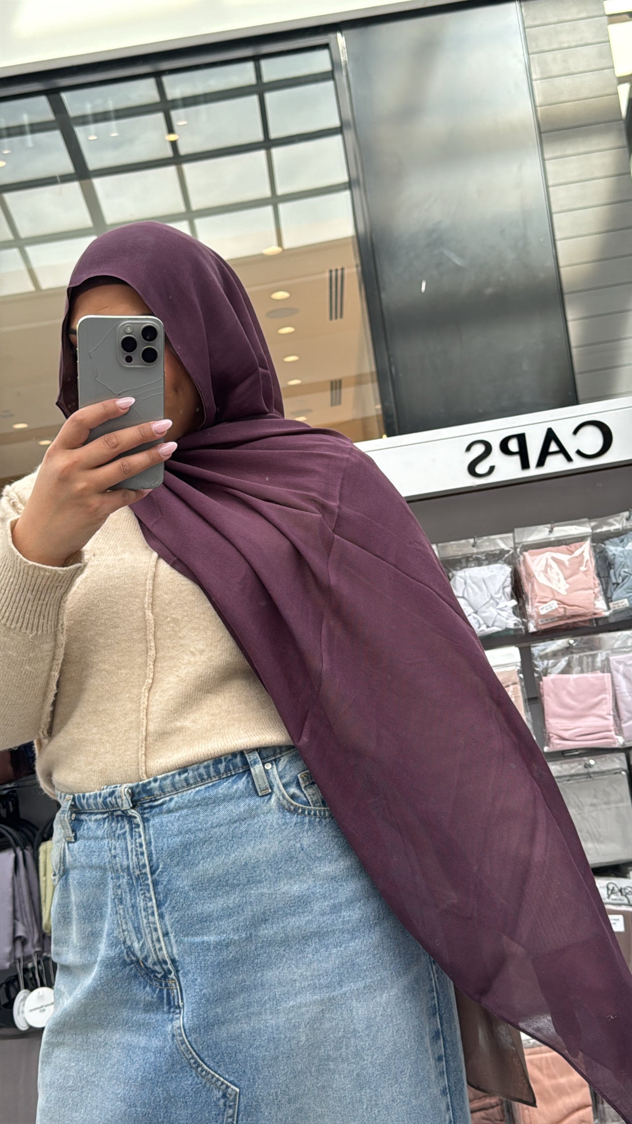 Modal Hijab - Plum