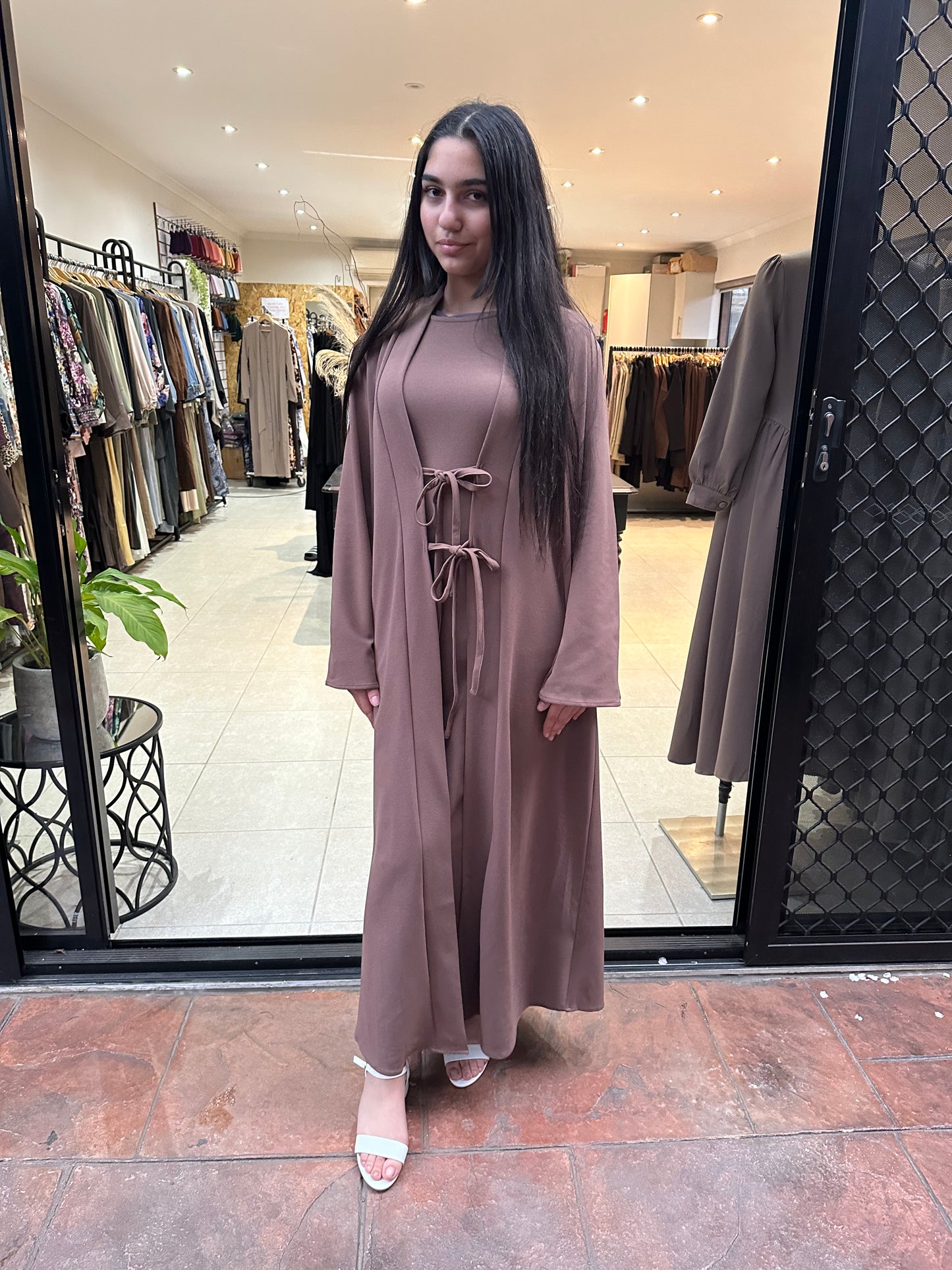 Tie Front Abaya