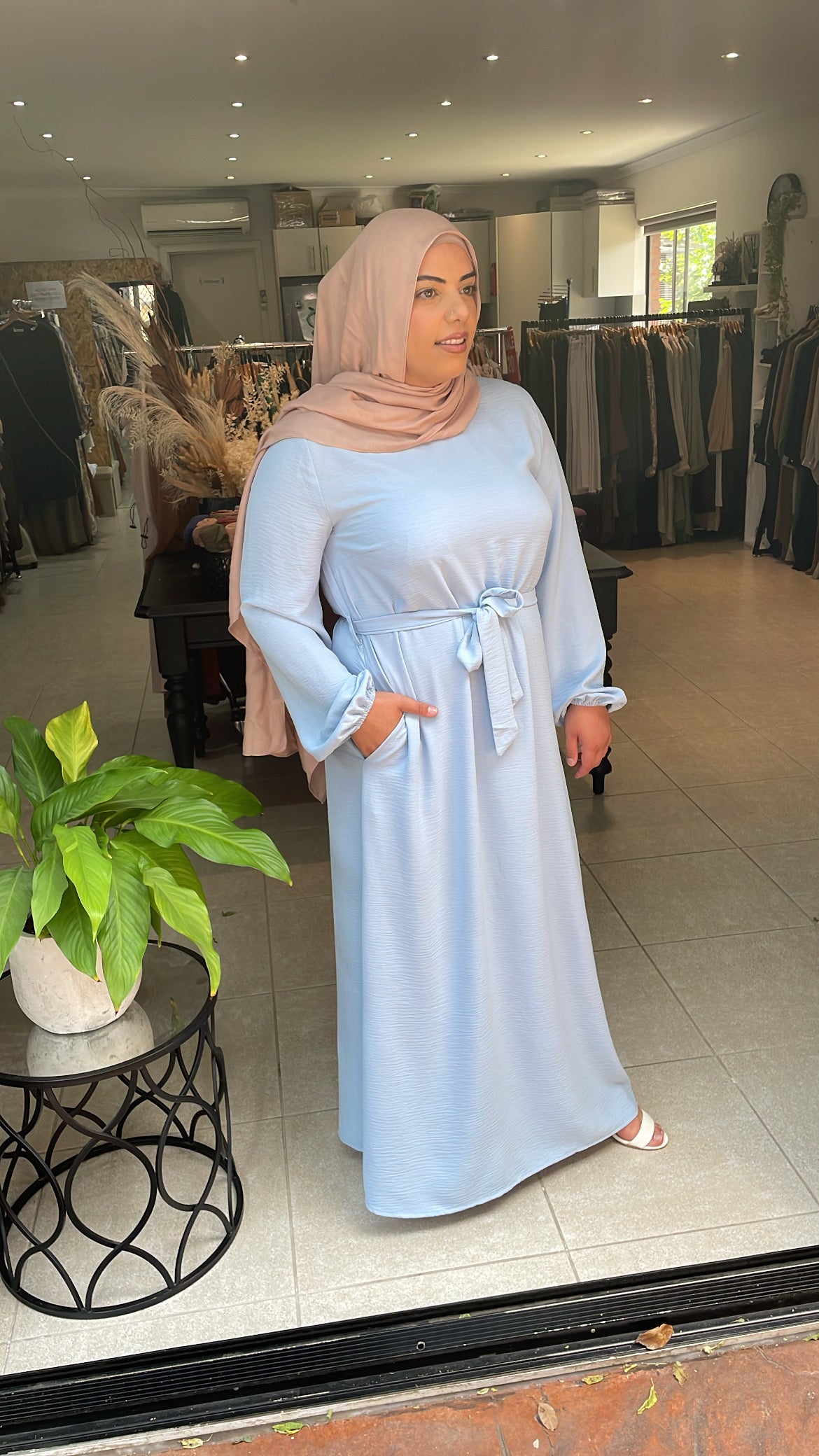 Evelyn Dress - Sky Blue