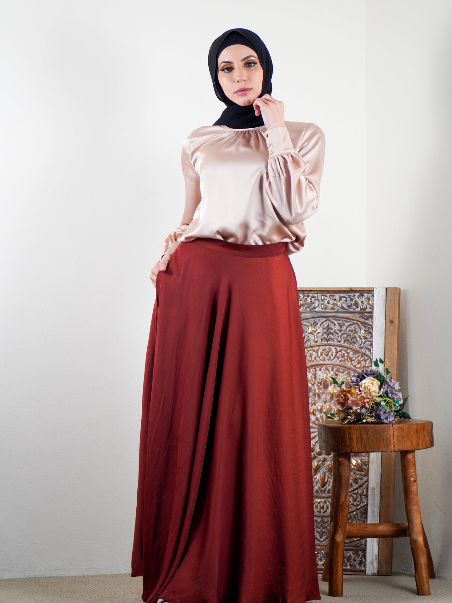 Ayah Satin Skirt