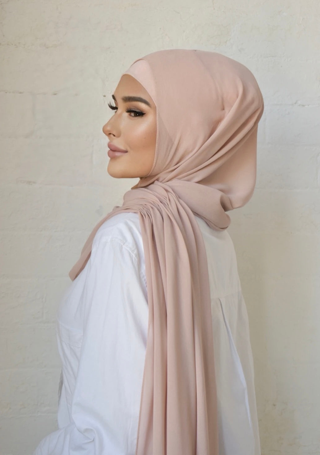 Pre-designed side stitch hijabs