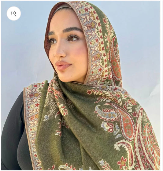 Pashmina - Olive