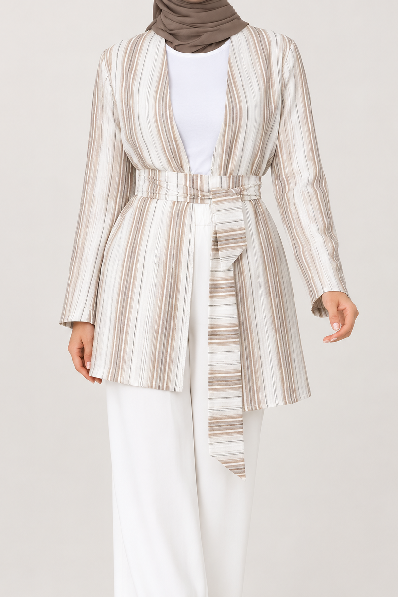 Saja Wrap Top - Neutral