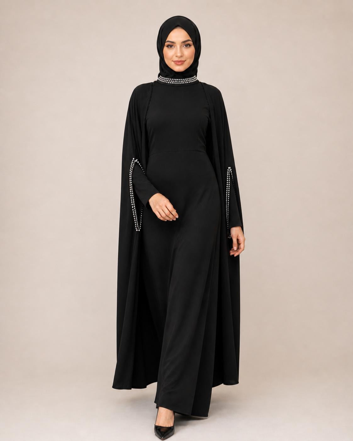 Pearl Detailed Abaya