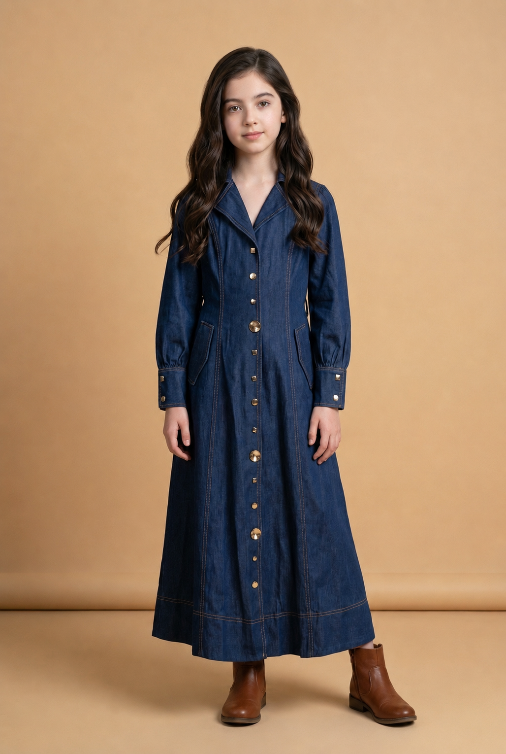 Girls Denim Dress