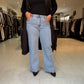 Wide leg jeans