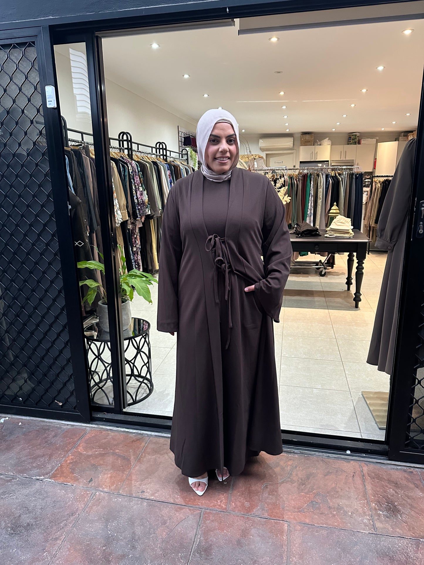 Tie Front Abaya