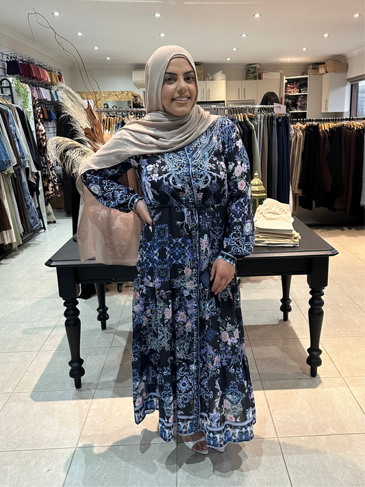 Beaded Floral Dress