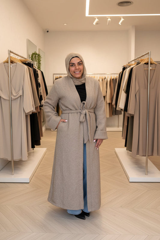 Tweed Cape - Beige