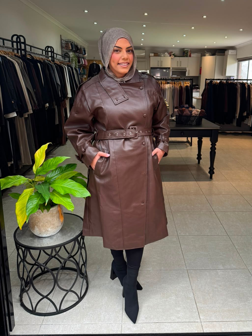 Faux Leather Jacket