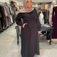 Side gathered dress