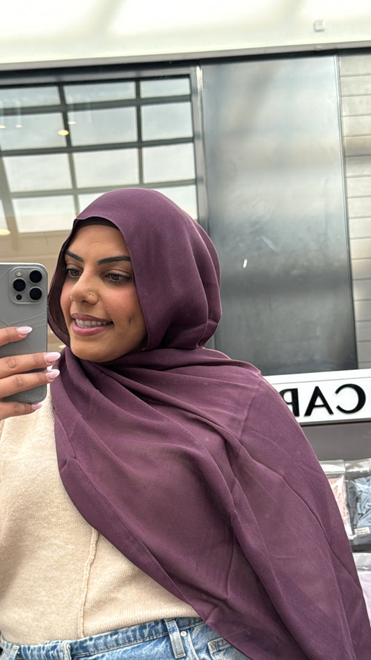 Modal Hijab - Plum
