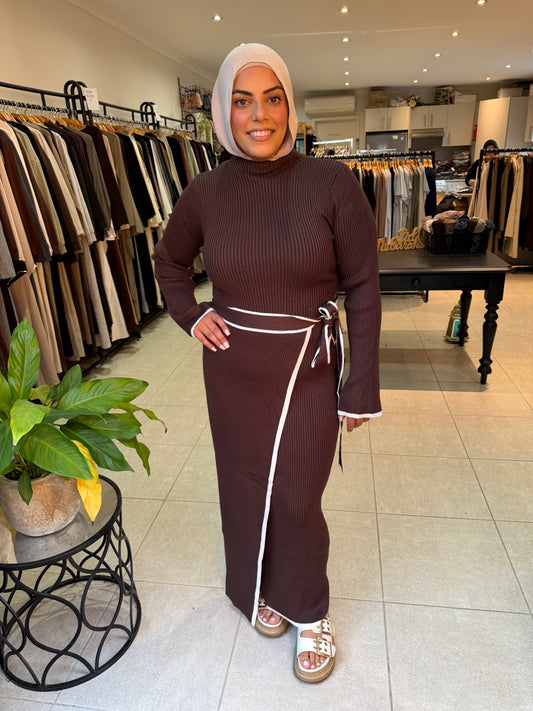 Wrap Knit Dress