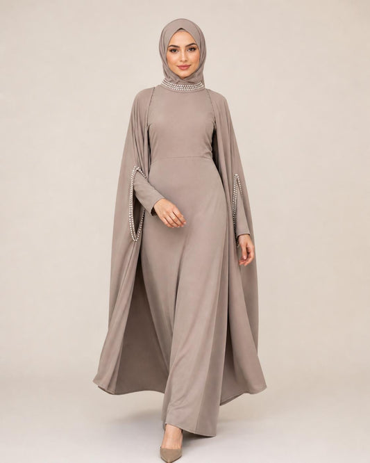 Pearl Detailed Abaya