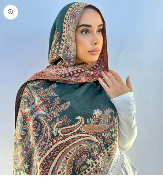 Pashmina - Hunter Green
