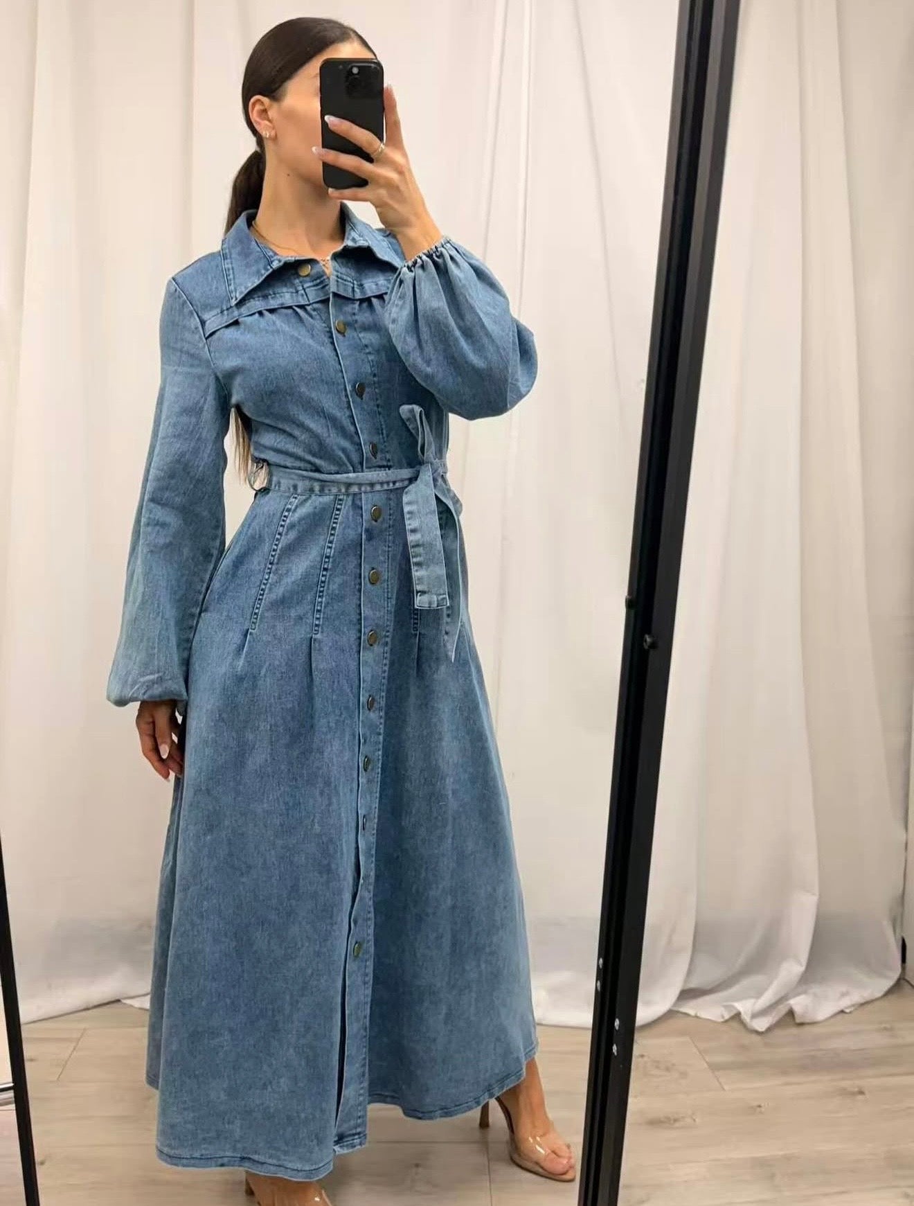 Aliah Denim Dress