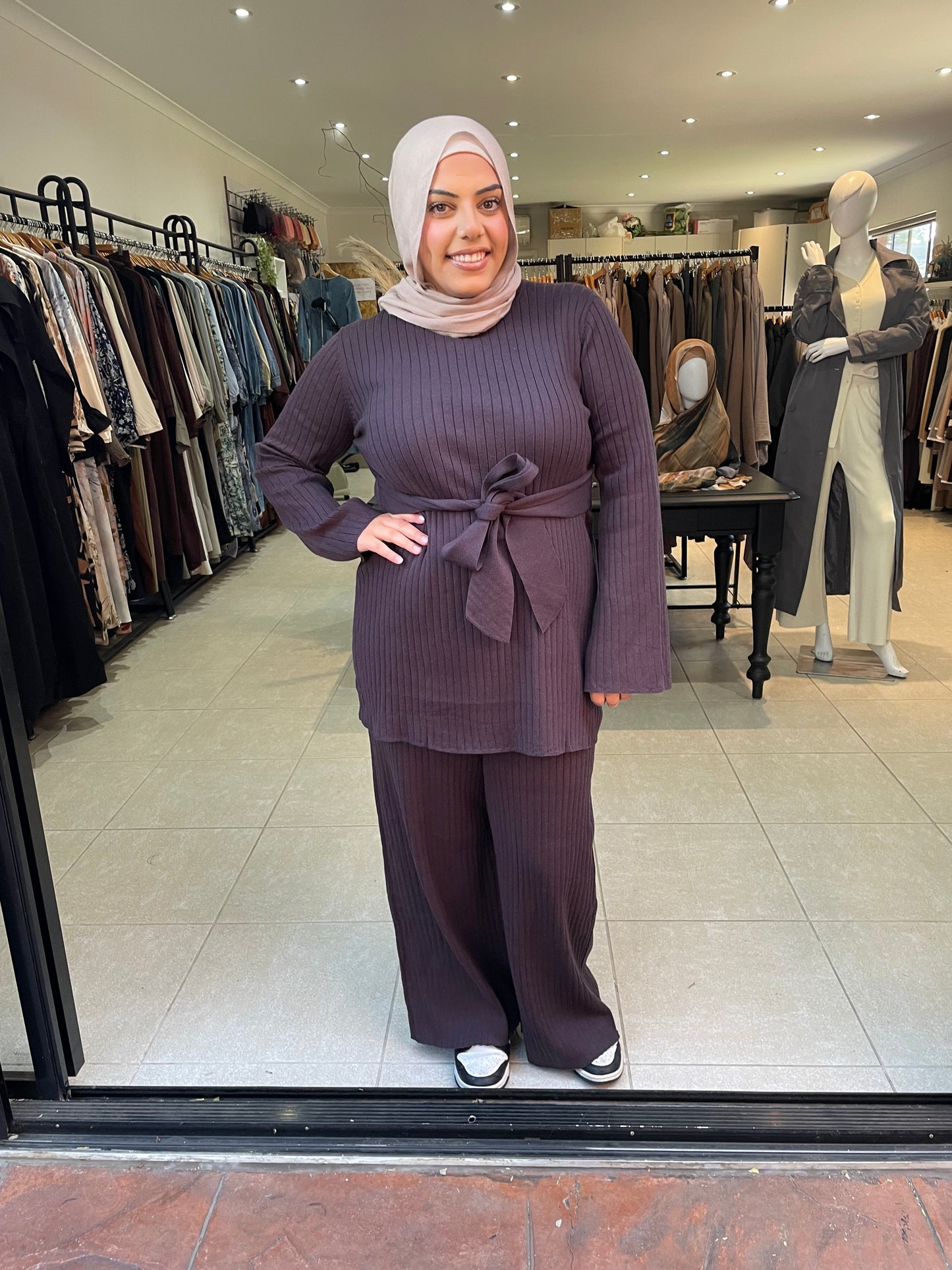 Tie Front Knit Set