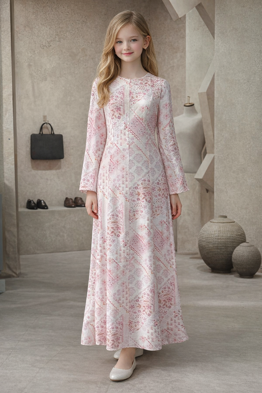 Awatif Floral Dress - Pink