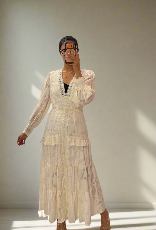Vanessa Lace Dress - Ivory