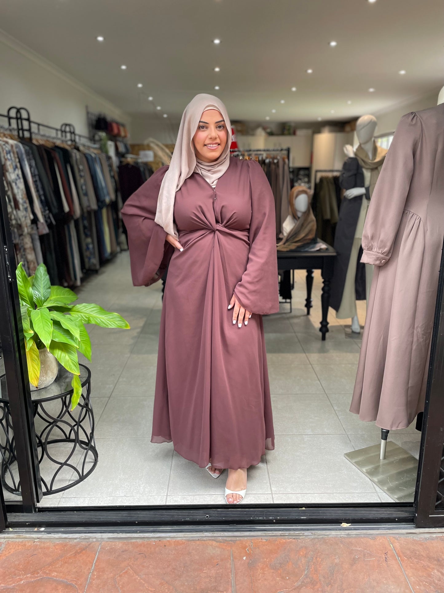 Twist Front Dress