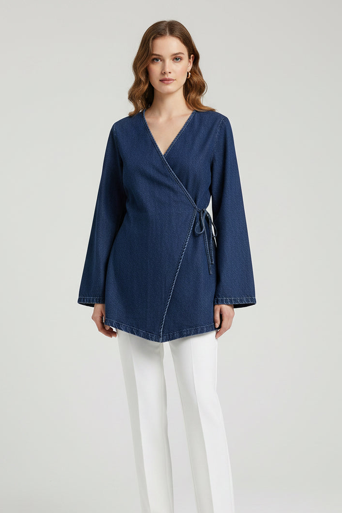 Fadili Denim Top