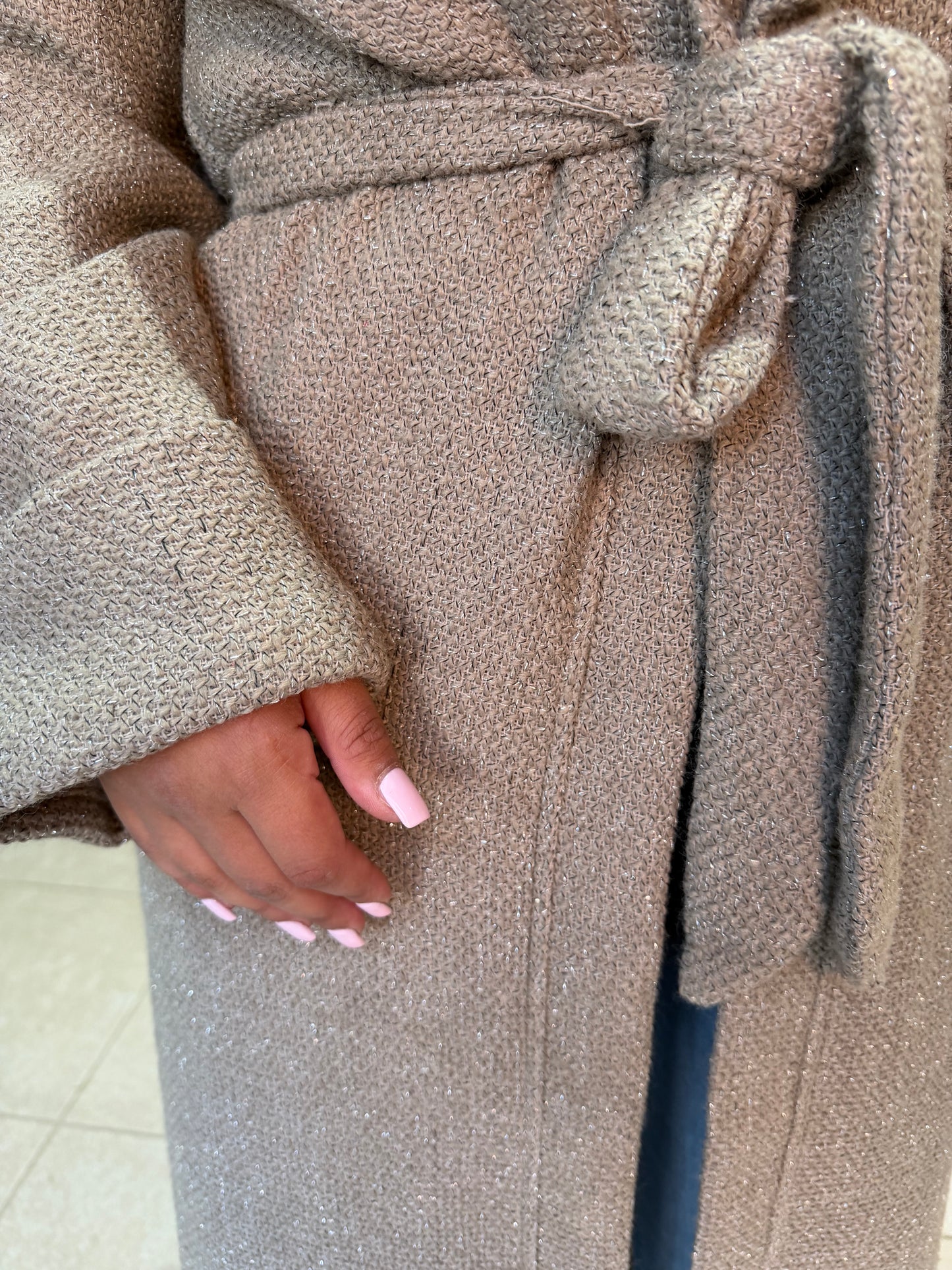 Tweed Cape - Beige