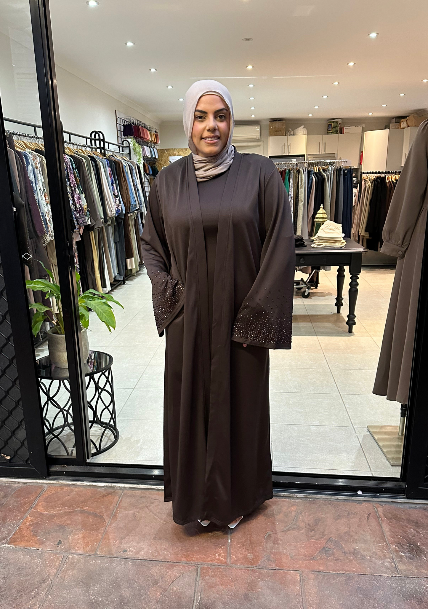 Tie Front Abaya