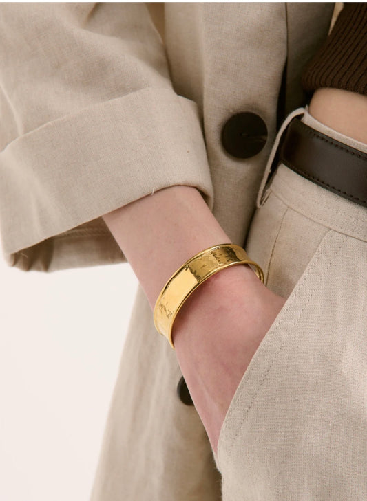 Anchovy Cuff - 18K Gold Coated Bangle