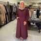 Side gathered dress