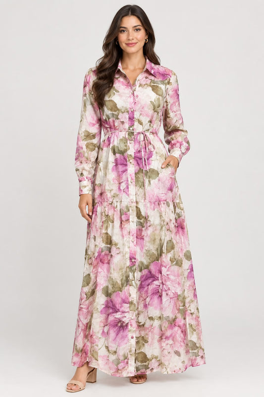 Pink Floral Dress