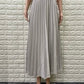 Pleated Satin Skirt