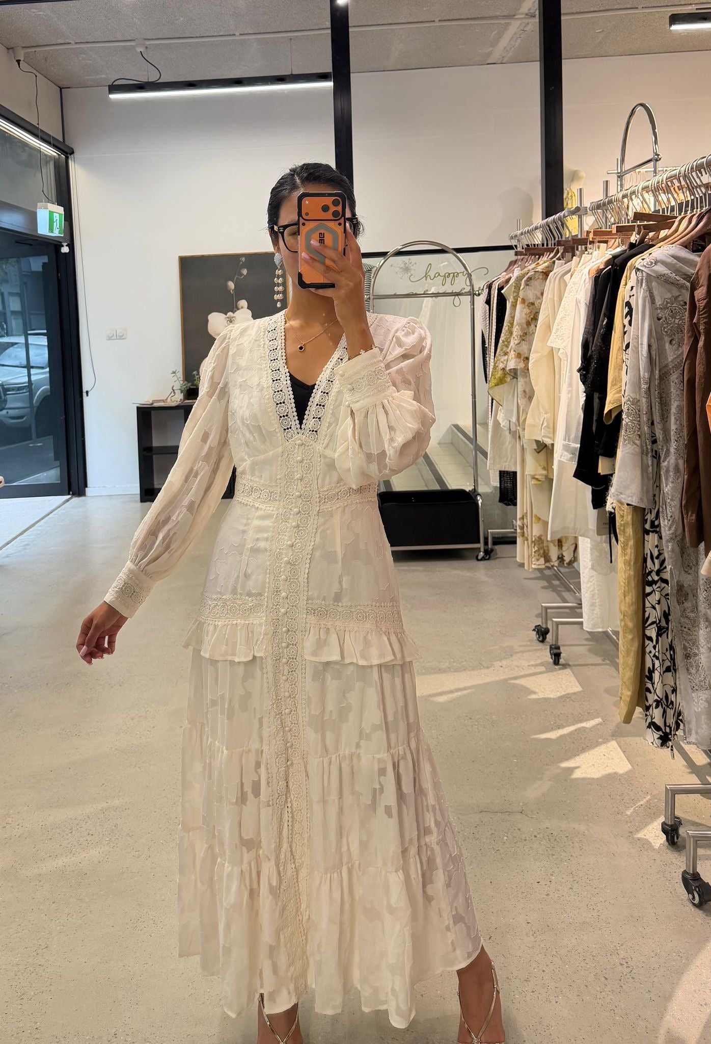 Vanessa Lace Dress - Ivory