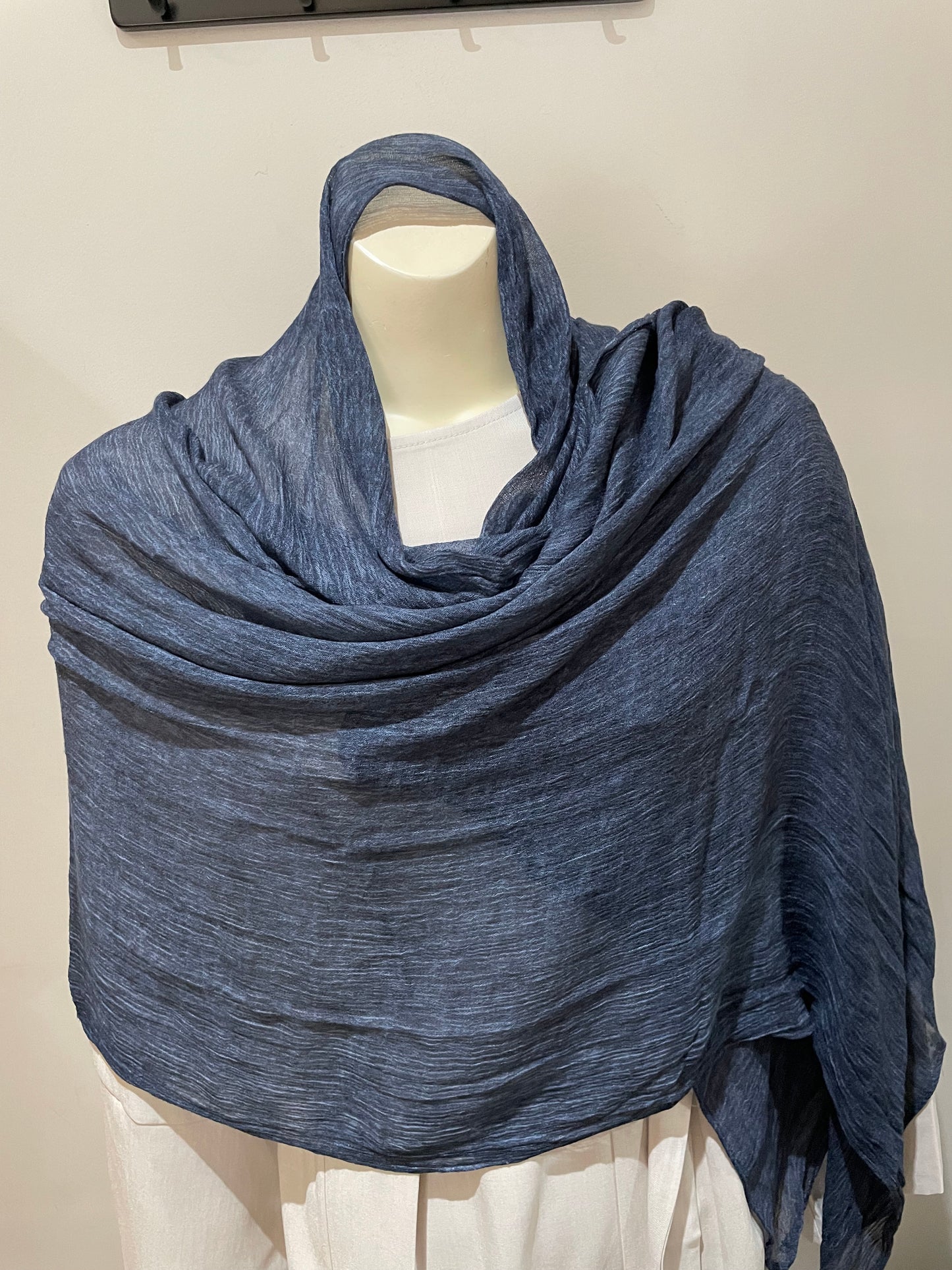 Crinkled - Textured, Light Navy