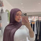 Crinkled Hijab - Plum