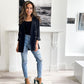 Liz Linen Blazer (Black)